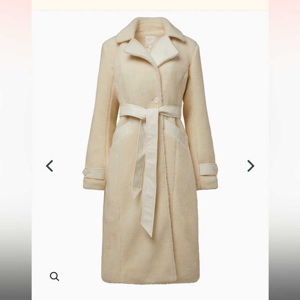 Rachel Purcell Cream Teddy Coat
